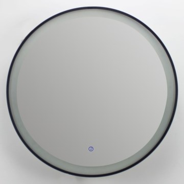 Brilagi - ściemnialne podgrzewane lustro łazienkowe LED z podświetleniem ALU PRO LED/18W/230V Ø 60 cm 3000/4000/6500K IP44 czarne