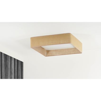 Brilagi - LED Plafon ściemnialny VELVET SQUARE LED/24W/230V 3000/4000/6500K + Pilot zdalnego sterowania brązowe