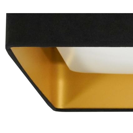 Brilagi - LED Plafon ściemnialny VELVET SQUARE LED/24W/230V 3000/4000/6500K + Pilot zdalnego sterowania czarne