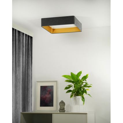 Brilagi - LED Plafon ściemnialny VELVET SQUARE LED/24W/230V 3000/4000/6500K + Pilot zdalnego sterowania szare