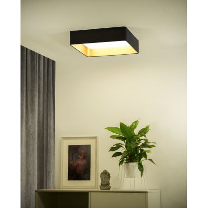 Brilagi - LED Plafon ściemnialny VELVET SQUARE SMART LED/36W/230V 2700-6500K Wi-Fi Tuya + Pilot zdalnego sterowania szare