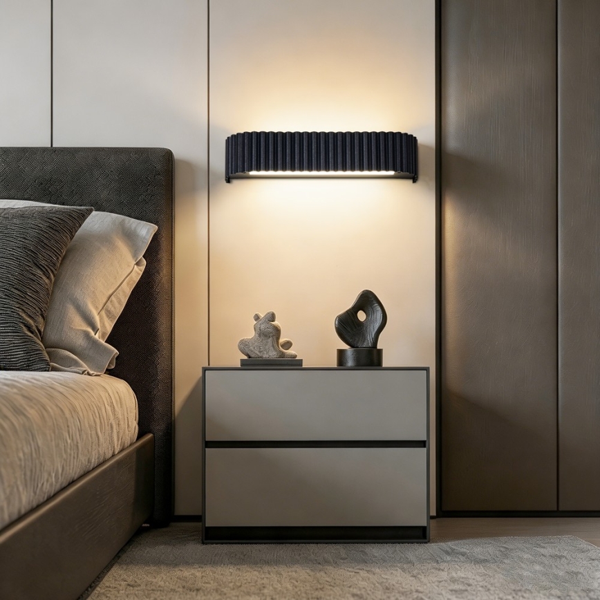 BRILAGI - ściemnialny kinkiet LED FALCON MODERN LED/14W/230V 3000-6000K 40 cm czarny + pilot zdalnego sterowania