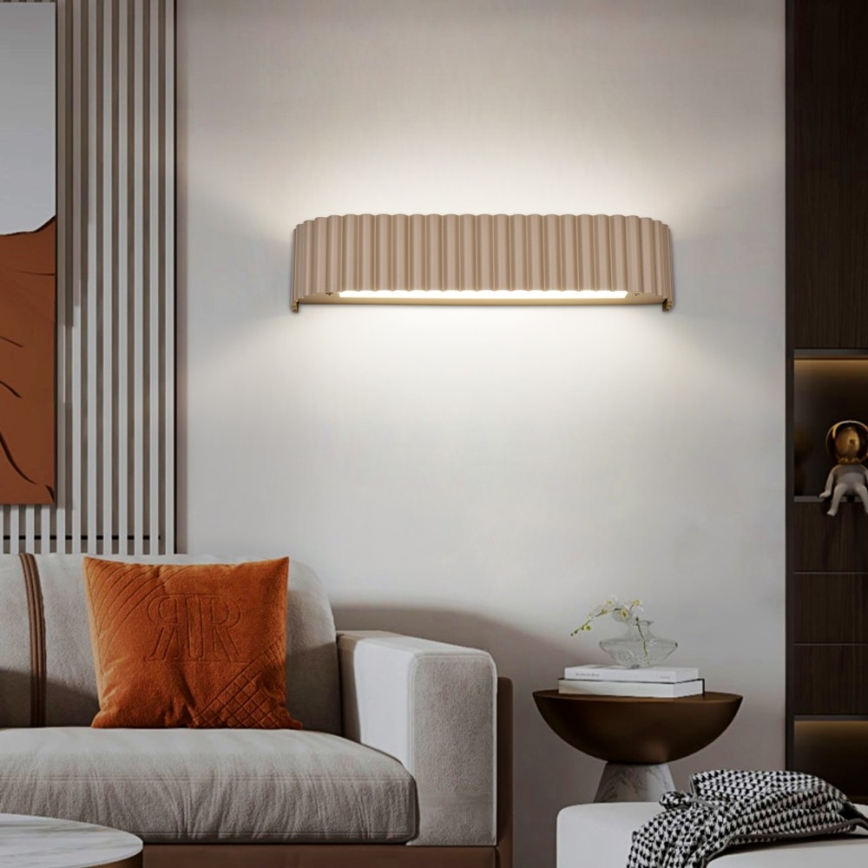 BRILAGI - LED ściemnialna oprawa ścienna FALCON MODERN LED/14W/230V 3000-6000K 40 cm beżowa + pilot zdalnego sterowania
