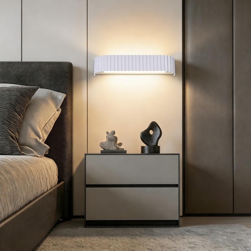 Brilagi - Ściemnialny kinkiet LED FALCON MODERN LED/14W/230V 3000-6000K 40 cm biały + pilot zdalnego sterowania