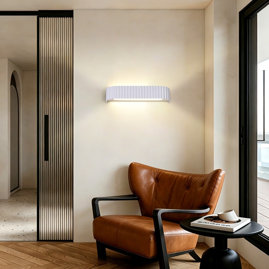 Brilagi - Ściemnialny kinkiet LED FALCON MODERN LED/14W/230V 3000-6000K 40 cm biały + pilot zdalnego sterowania
