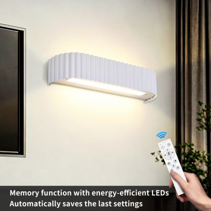 Brilagi - Ściemnialny kinkiet LED FALCON MODERN LED/14W/230V 3000-6000K 40 cm biały + pilot zdalnego sterowania