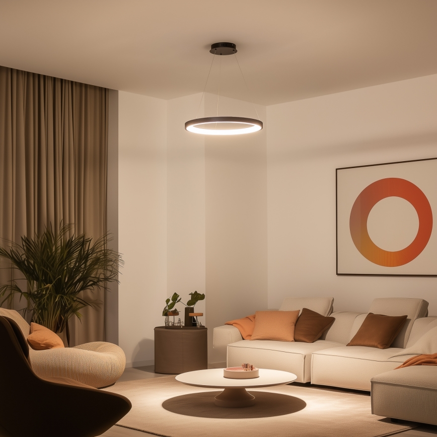 Brilagi - LED ściemnialny żyrandol na linkach FALCON SLIM LED/42W/230V 3000-6500K śr. 50 cm czarny + zdalne sterowanie