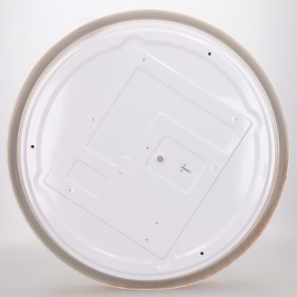 Brilagi - ściemnialna oprawa sufitowa LED FLOCO LED/48W/230V śr. 40 cm dekor drewna/biały + pilot zdalnego sterowania