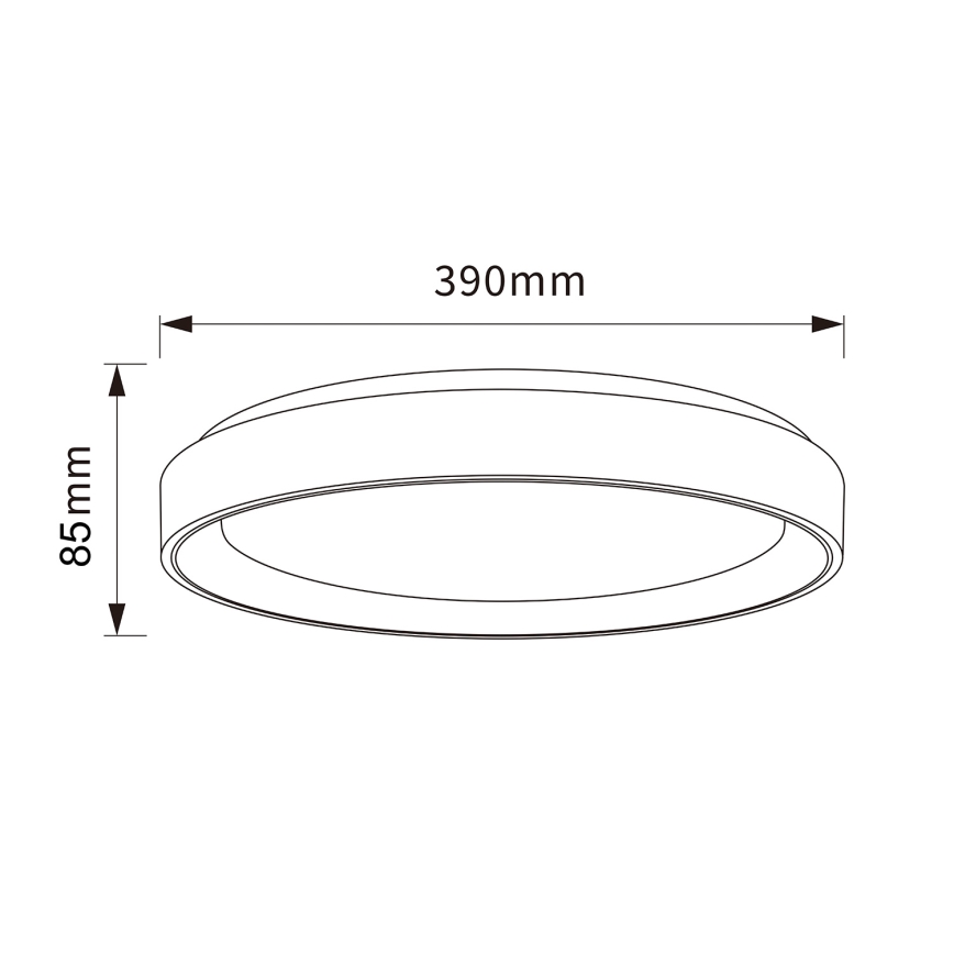 Brilagi - ściemnialna oprawa sufitowa LED FLOCO LED/48W/230V śr. 40 cm dekor drewna/biały + pilot zdalnego sterowania