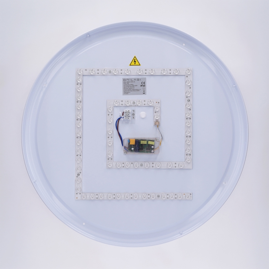 Brilagi - Ściemnialna lampa sufitowa LED LUCIA LED/60W/230V 3000-6500K śr. 59 cm biała + zdalne sterowanie
