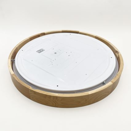 Brilagi - ściemnialna lampa sufitowa MANAROLA SMART LED/36W/230V 3000–6000K Wi-Fi Tuya Beacon, średnica 51 cm, dąb + pilot zdalnego sterowania