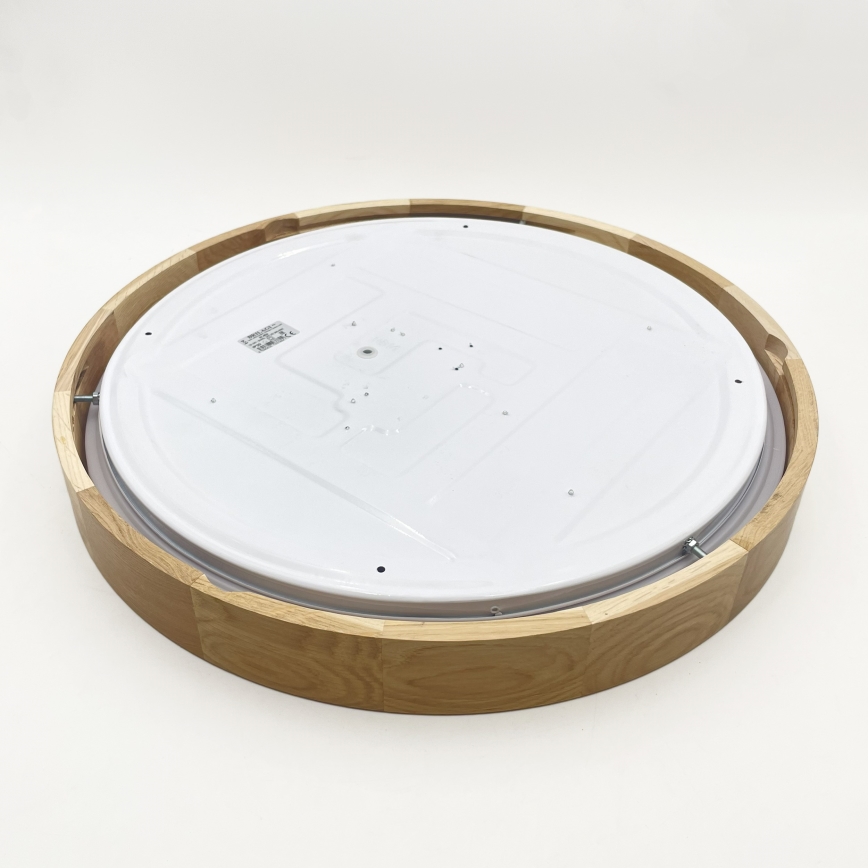 Brilagi - ściemnialna lampa sufitowa MANAROLA SMART LED/36W/230V 3000–6000K Wi-Fi Tuya Beacon, średnica 51 cm, dąb + pilot zdalnego sterowania