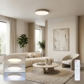 Brilagi - ściemnialny plafon sufitowy LED POOL LED/50W/230V 3000-6000K śr. 40 cm beżowy + pilot zdalnego sterowania