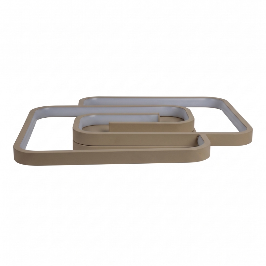 BRILAGI - Ściemnialna lampa sufitowa LED VELO LED/64W/230V 3000-6500K 48x48 cm beżowa + zdalne sterowanie