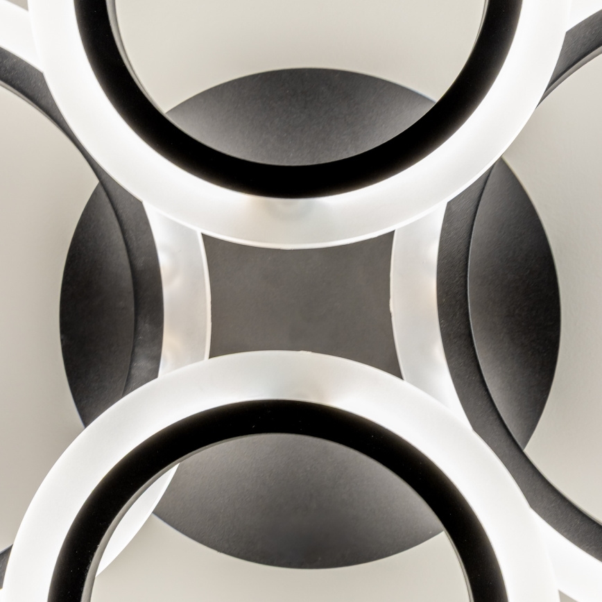 Brilagi - LED ściemnialny przysufitowy żyrandol ORBITS LED/50W/230V 3000-6500K czarny + zdalne sterowanie