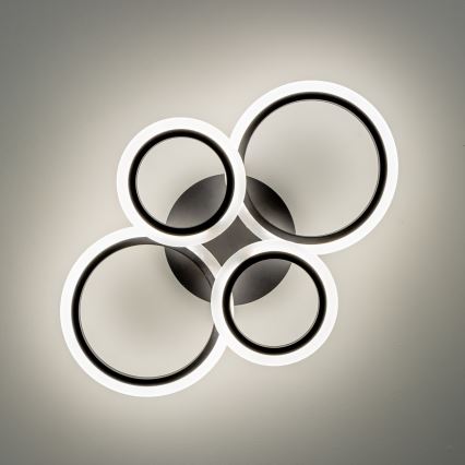 Brilagi - LED ściemnialny przysufitowy żyrandol ORBITS LED/50W/230V 3000-6500K czarny + zdalne sterowanie