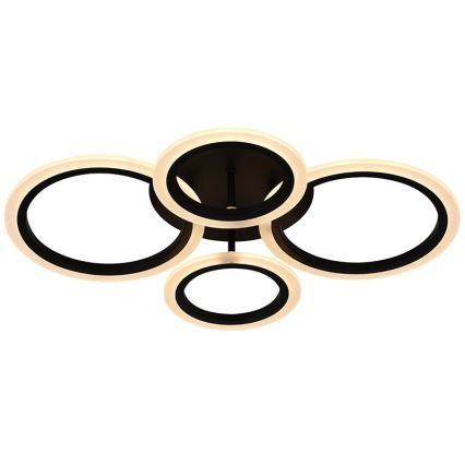 Brilagi - LED ściemnialny przysufitowy żyrandol ORBITS LED/50W/230V 3000-6500K czarny + zdalne sterowanie