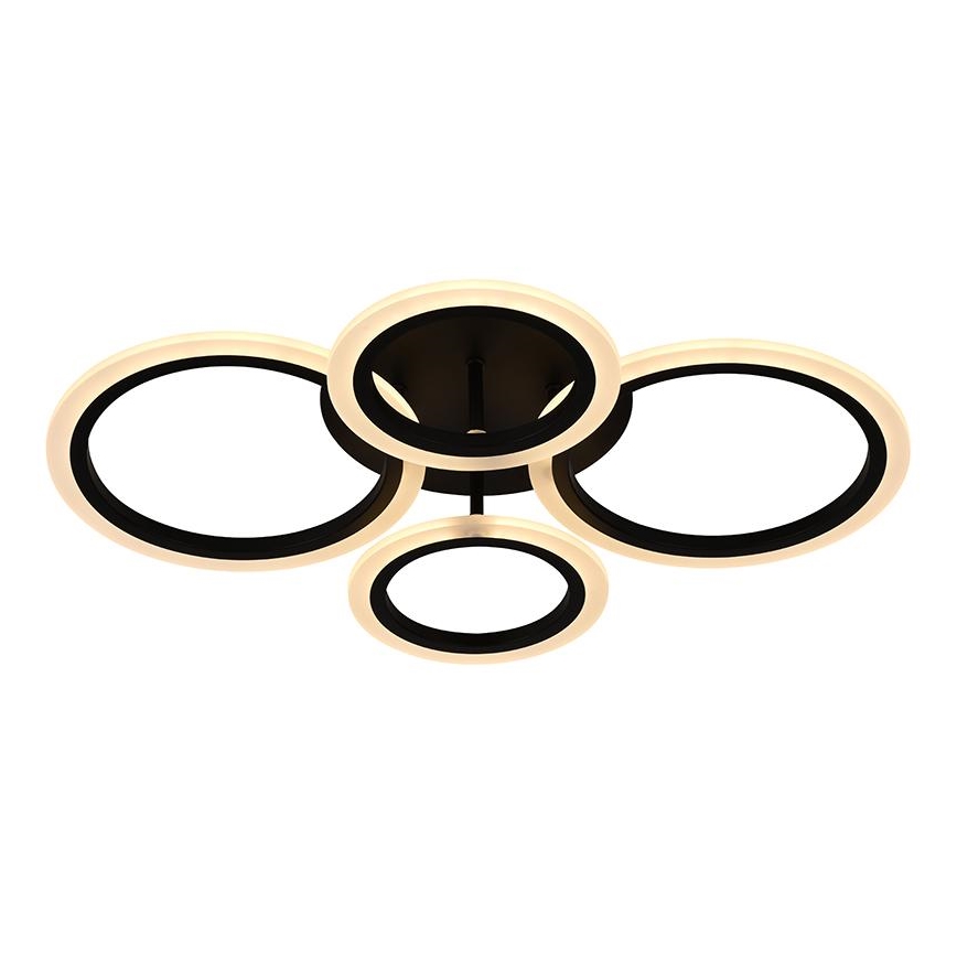 Brilagi - LED ściemnialny przysufitowy żyrandol ORBITS LED/50W/230V 3000-6500K czarny + zdalne sterowanie