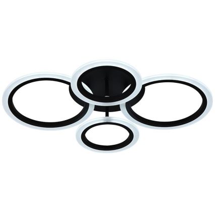 Brilagi - LED ściemnialny przysufitowy żyrandol ORBITS LED/50W/230V 3000-6500K czarny + zdalne sterowanie