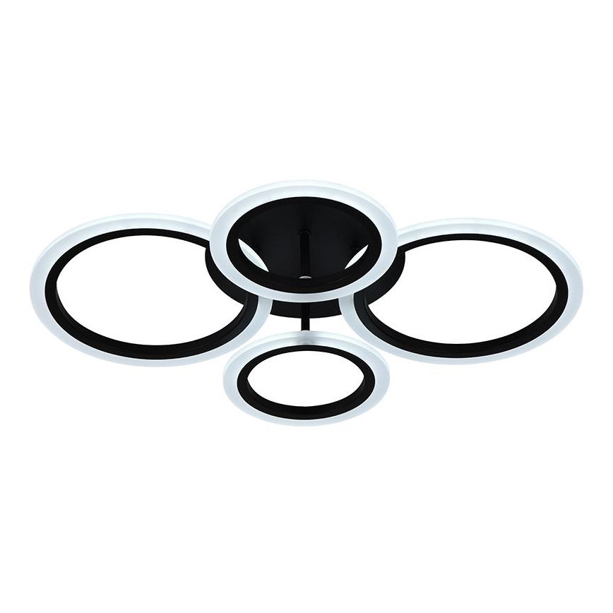 Brilagi - LED ściemnialny przysufitowy żyrandol ORBITS LED/50W/230V 3000-6500K czarny + zdalne sterowanie