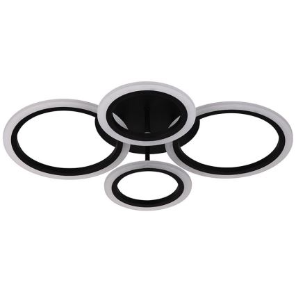 Brilagi - LED ściemnialny przysufitowy żyrandol ORBITS LED/50W/230V 3000-6500K czarny + zdalne sterowanie