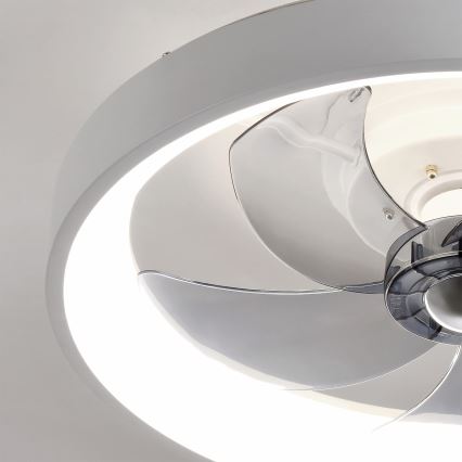 Brilagi - ściemnialny wentylator sufitowy LED/34W/230V 3000-6500K śr. 50 cm biały + pilot zdalnego sterowania