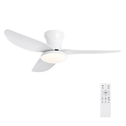 Brilagi - ściemnialny wentylator sufitowy LED/30W/230V 3000-6500K biały + zdalne sterowanie