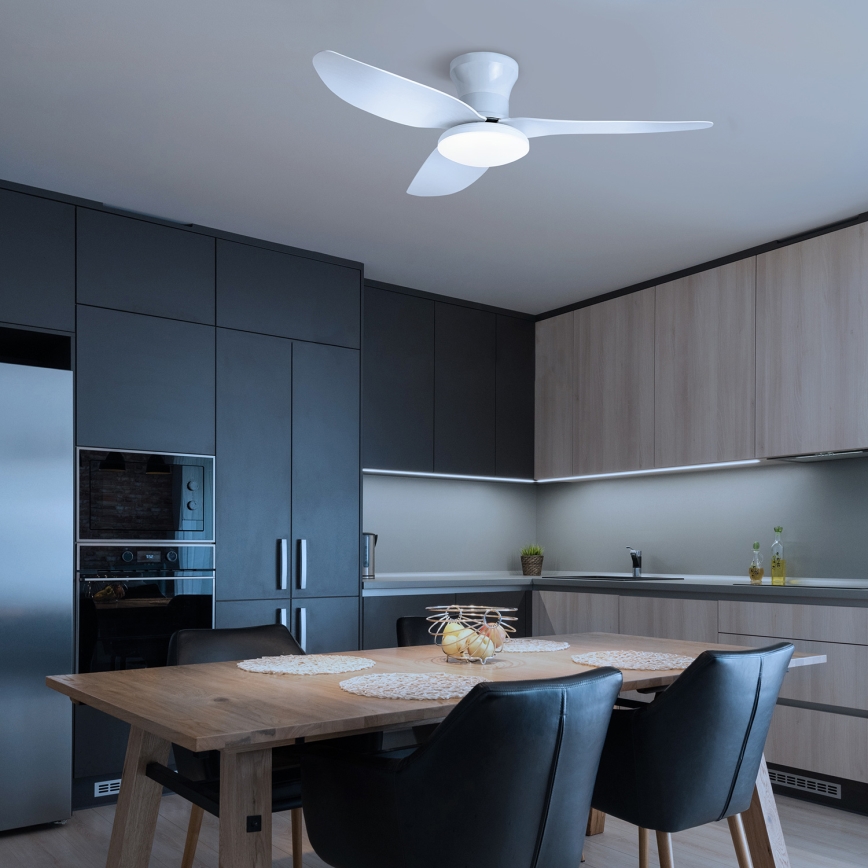 Brilagi - ściemnialny wentylator sufitowy LED/30W/230V 3000-6500K biały + zdalne sterowanie