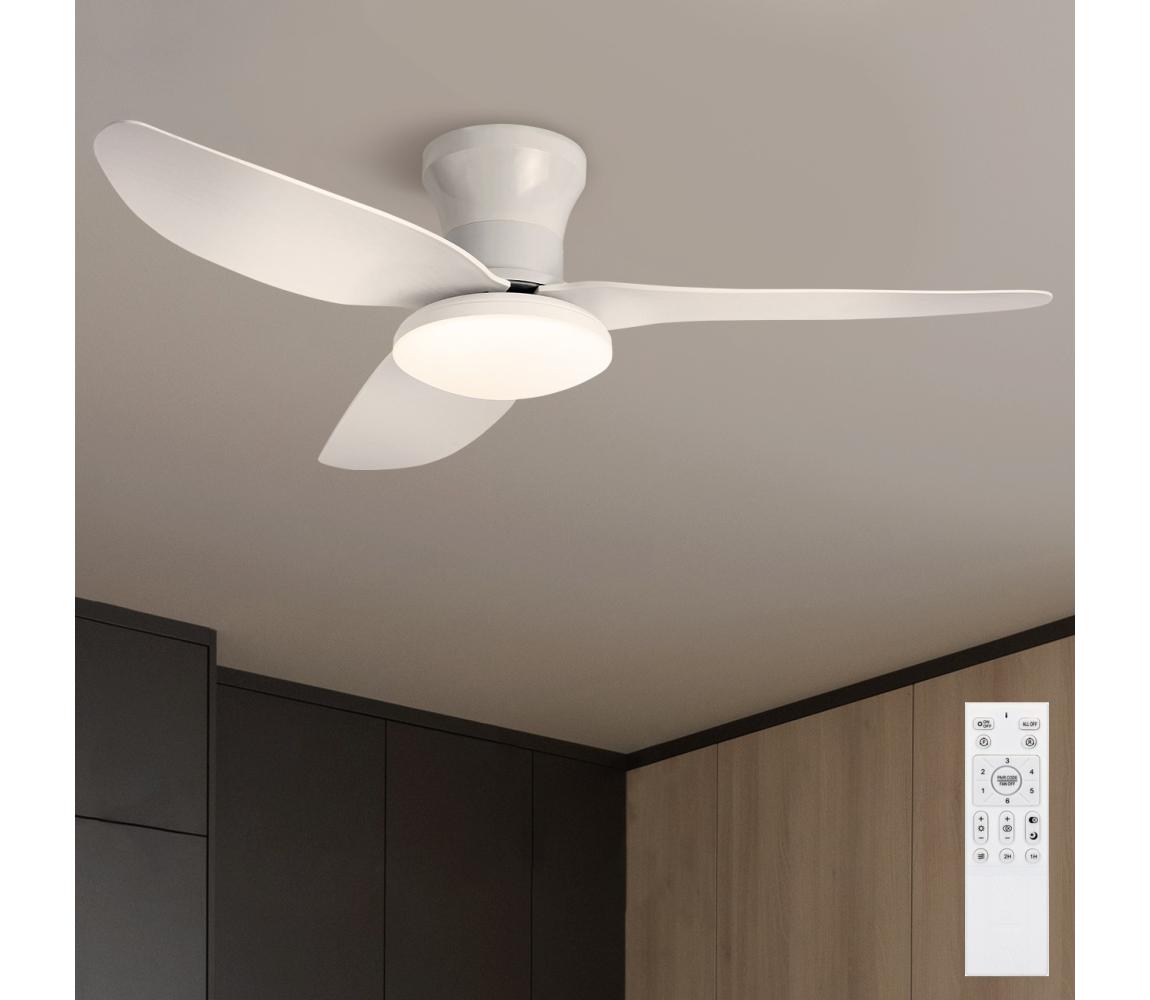 Brilagi - Ściemnialny wentylator sufitowy LED/30W/230V 3000-6500K biały + pilot