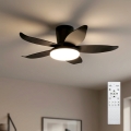 Brilagi - ściemnialny wentylator sufitowy LED/32W/230V 3000-6500K śr. 95 cm czarny + pilot zdalnego sterowania