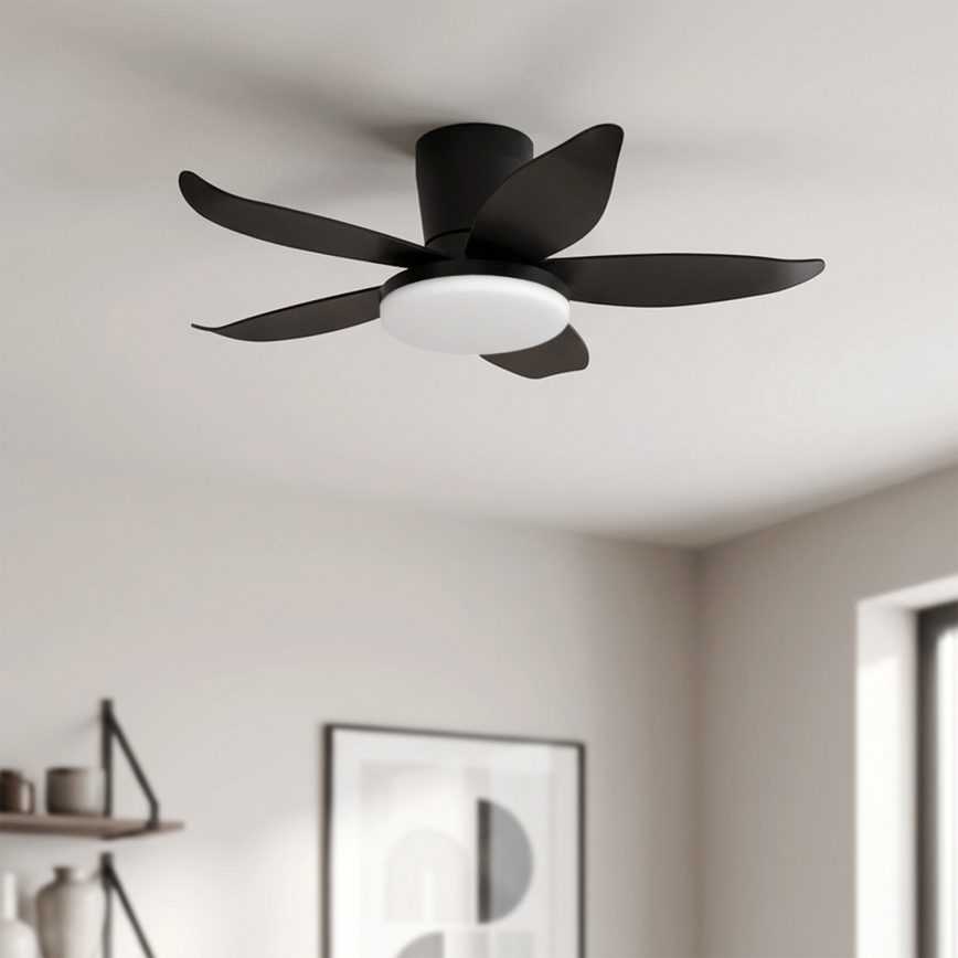 Brilagi - ściemnialny wentylator sufitowy LED/32W/230V 3000-6500K śr. 95 cm czarny + pilot zdalnego sterowania