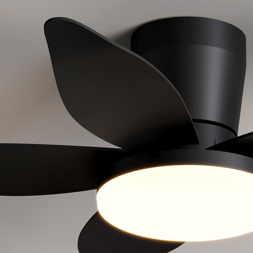 Brilagi - ściemnialny wentylator sufitowy LED/32W/230V 3000-6500K śr. 95 cm czarny + pilot zdalnego sterowania