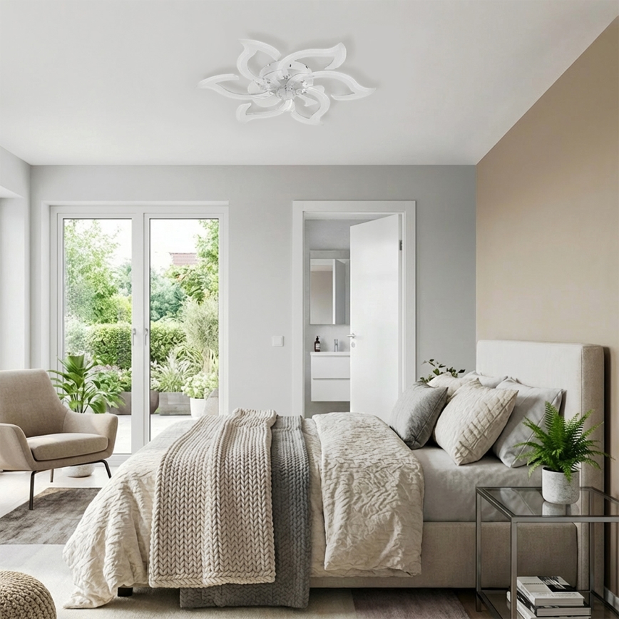 Brilagi - ściemnialny wentylator sufitowy LED/34W/230V śr. 83 cm biały + pilot zdalnego sterowania