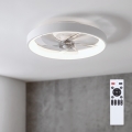Brilagi - ściemnialny wentylator sufitowy LED 34W/230V Ø 50 cm, biały + pilot