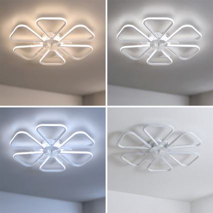 Brilagi - ściemnialny wentylator sufitowy LED/38W/230V 3000-6500K śr. 76 cm biały + pilot zdalnego sterowania