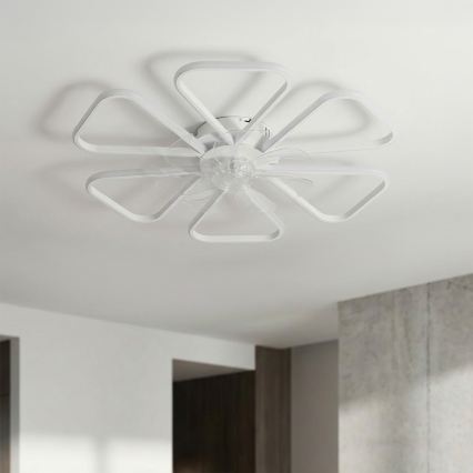 Brilagi - ściemnialny wentylator sufitowy LED/38W/230V 3000-6500K śr. 76 cm biały + pilot zdalnego sterowania