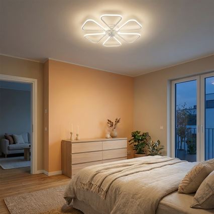 Brilagi - ściemnialny wentylator sufitowy LED/38W/230V 3000-6500K śr. 76 cm biały + pilot zdalnego sterowania