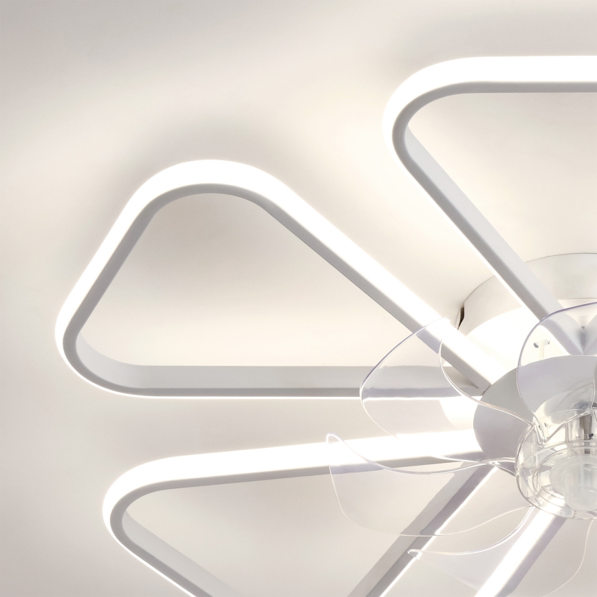 Brilagi - ściemnialny wentylator sufitowy LED/38W/230V 3000-6500K śr. 76 cm biały + pilot zdalnego sterowania