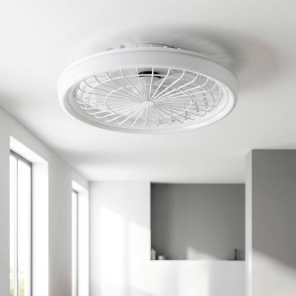 Brilagi - ściemnialny wentylator sufitowy LED/40W/230V 3000-6500K śr. 48 cm biały + pilot zdalnego sterowania