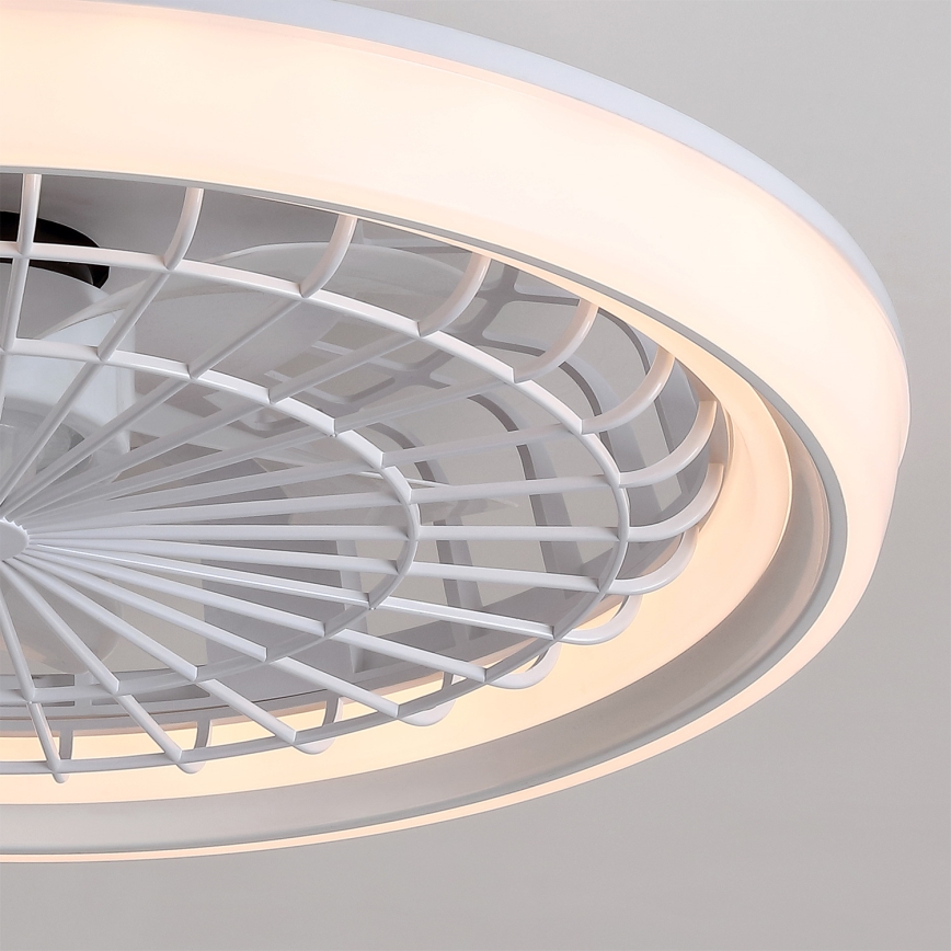 Brilagi - ściemnialny wentylator sufitowy LED/40W/230V 3000-6500K śr. 48 cm biały + pilot zdalnego sterowania