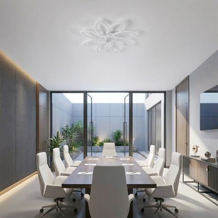 Brilagi - ściemnialny wentylator sufitowy LED/43W/230V 3000-6500K śr. 90 cm biały + pilot zdalnego sterowania