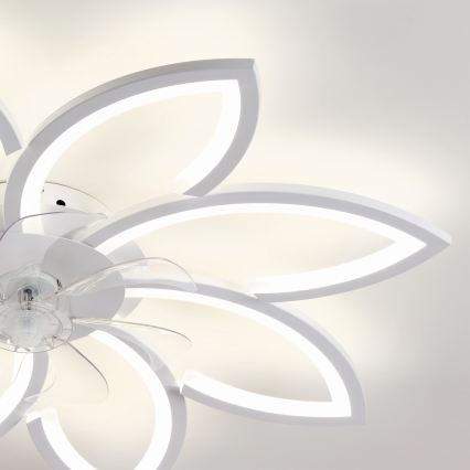 Brilagi - ściemnialny wentylator sufitowy LED/43W/230V 3000-6500K śr. 90 cm biały + pilot zdalnego sterowania