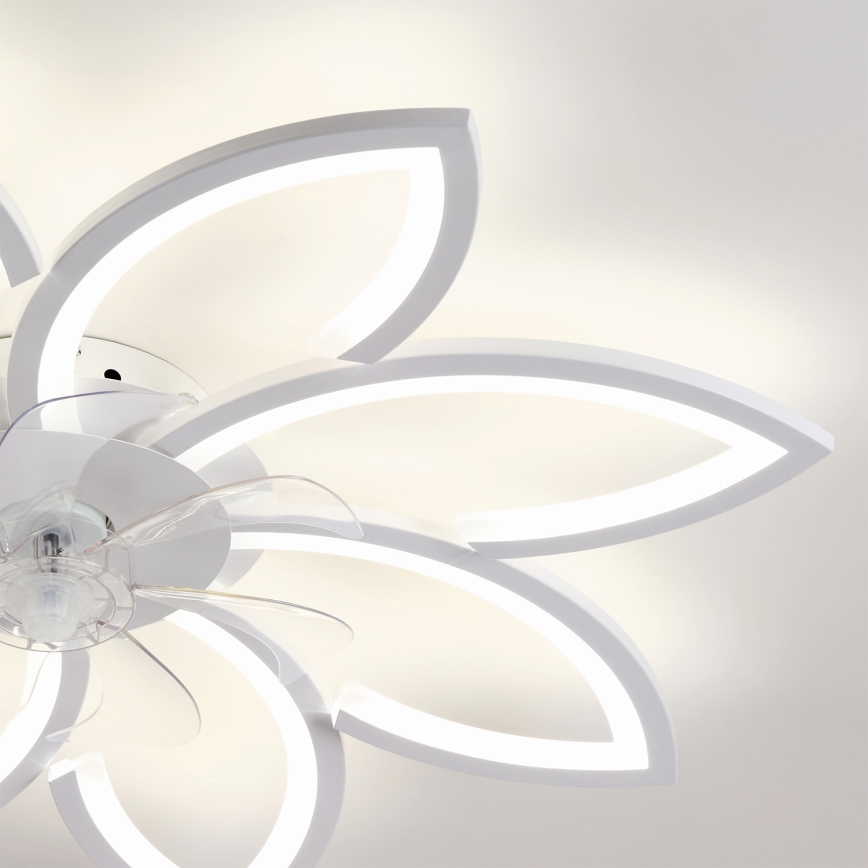 Brilagi - ściemnialny wentylator sufitowy LED/43W/230V 3000-6500K śr. 90 cm biały + pilot zdalnego sterowania