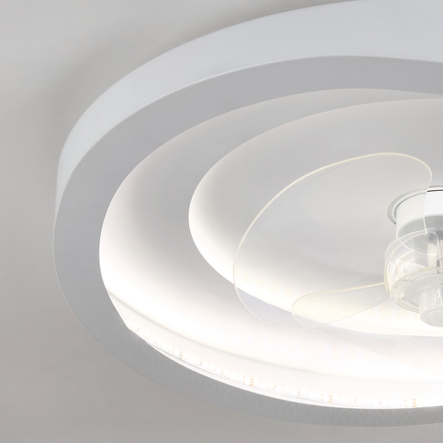 Brilagi - ściemnialny wentylator sufitowy LED/80W/230V 3000-6500K Ø 50 cm biały + pilot zdalnego sterowania