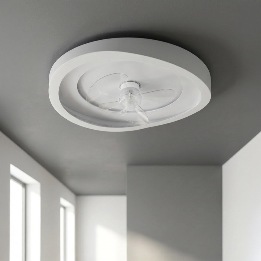 Brilagi - Ściemnialny wentylator sufitowy LED/80W/230V śr. 50 cm biały + pilot zdalnego sterowania