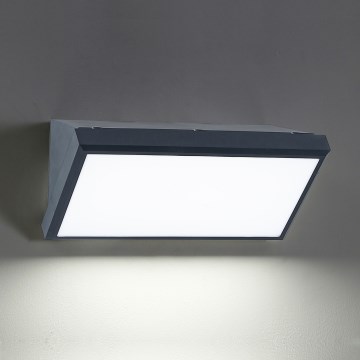 Brilagi - ściemnialny zewnętrzny kinkiet LED RGBW TRIANGLE 1xE27/15W/230V 2700-6500K IP65 antracyt
