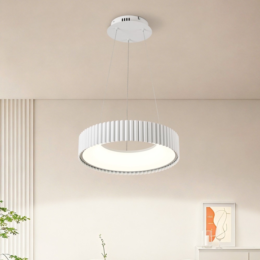 Brilagi - LED ściemnialny żyrandol wiszący na linkach FALCON MODERN LED/30W/230V 3000-6000K ø 40 cm biały + zdalne sterowanie
