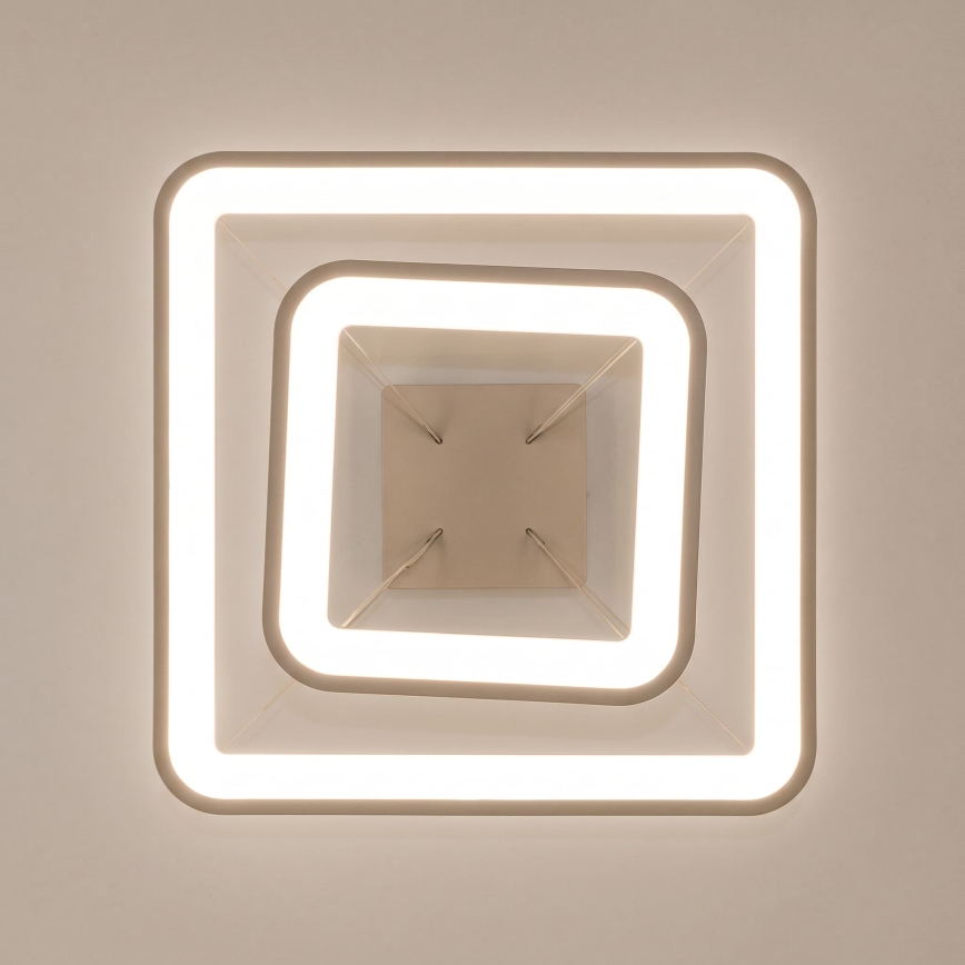 BRILAGI - LED ściemnialna lampa wisząca na lince FALCON SLIM LED/78W/230V 3000-6500K 50x50 cm beżowa + pilot zdalnego sterowania