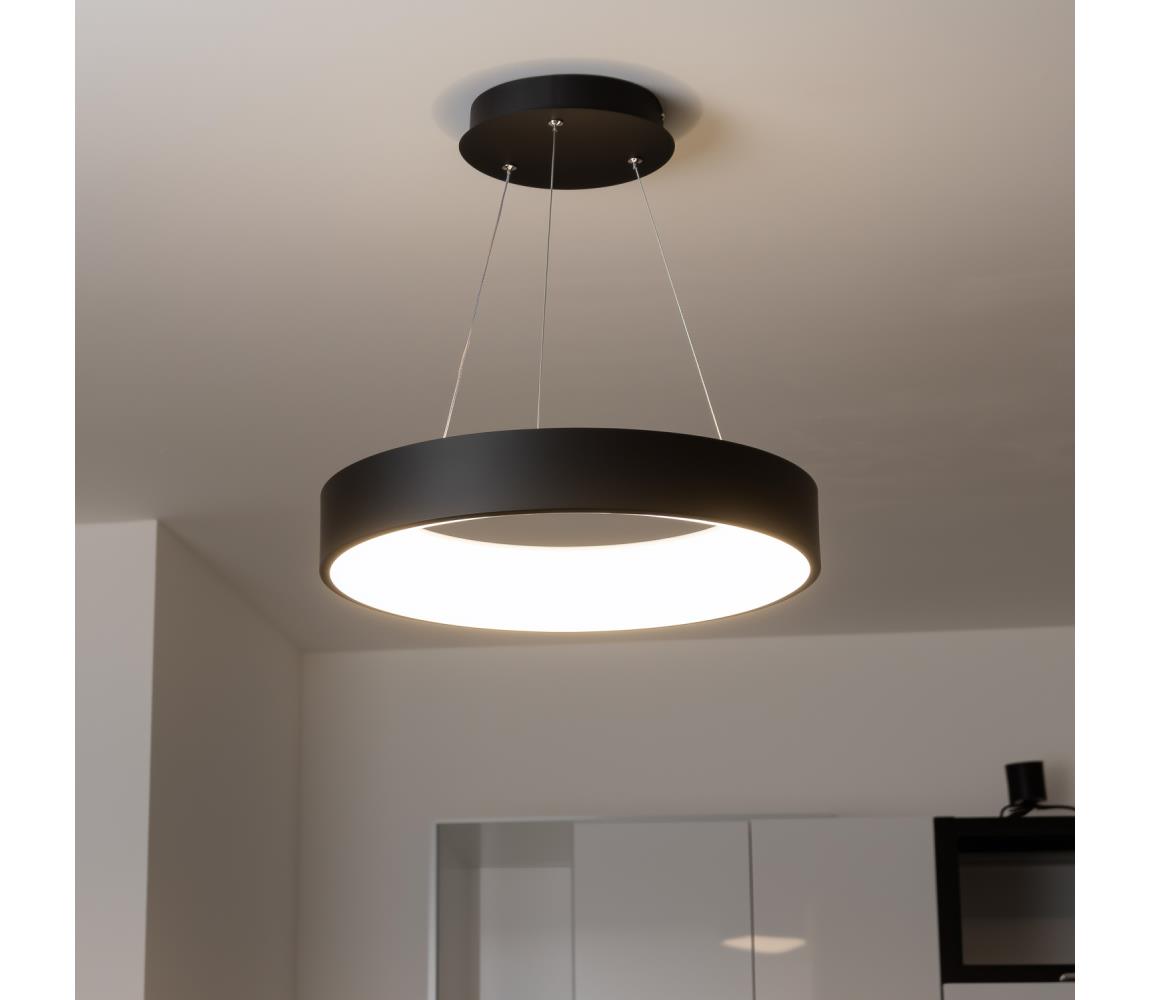 Brilagi - Ściemnialny żyrandol LED na lince LED/40W/230V 3000-6500K czarny + pilot