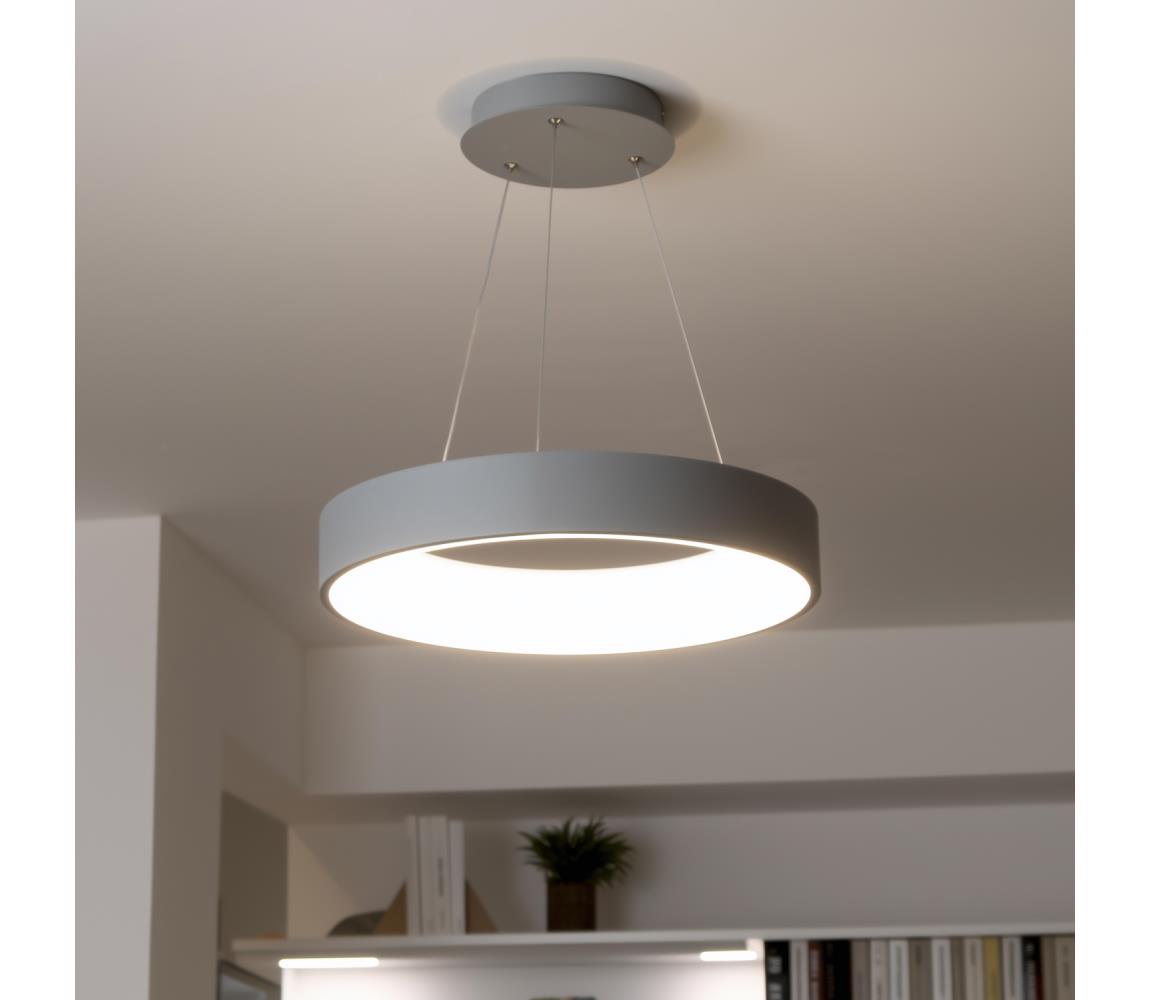 Brilagi - Ściemnialny żyrandol LED na lince LED/40W/230V 3000-6500K szary + pilot
